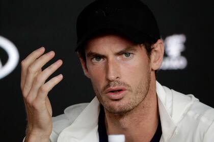 Murray cuando anunció que se retiraría en Wimbledon, a principios de año