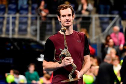 Murray y su festejo en Amberes, su primer título en 31 meses