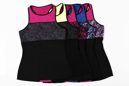 Musculosa de algodón con Lycra sublimada, Bonjour Lulu, $ 680