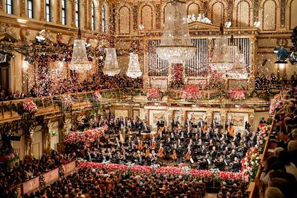 Musikverein, Viena, en vísperas de Año Nuevo.
