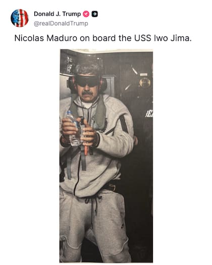 Musk reaccionó a las primeras fotos de Nicolás Maduro detenido