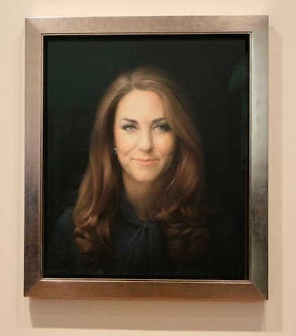 Un retrato de Catalina, princesa de Gales, realizado por Paul Emsley en la National Portrait Gallery de Londres en 2013