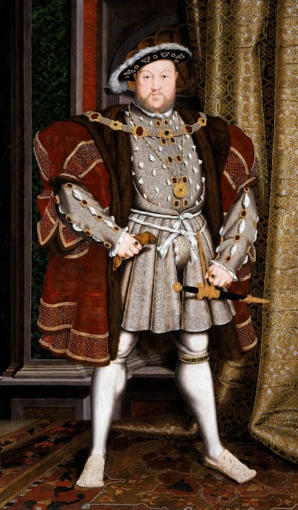 Un retrato del rey Enrique VIII, que se cree es una copia de un trabajo de Hans Holbein el Joven, en la Walker Art Gallery en Liverpool, Inglaterra