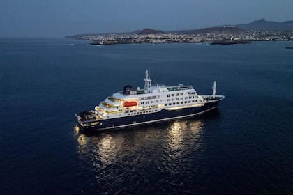 MV Hondius frente a las costas de Cabo Verde