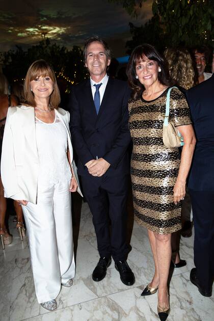 Myriam Levi, el nuevo embajador en los Estados Unidos, Alec Oxenford, y María Podestá