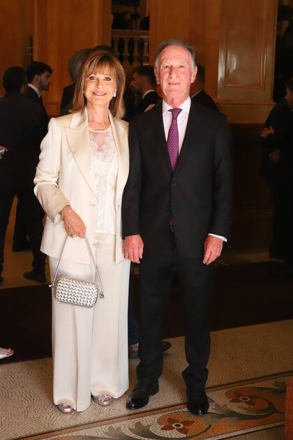 Myriam Levi y Gustavo Weiss, presidente de la Cámara Argentina de la Construcción