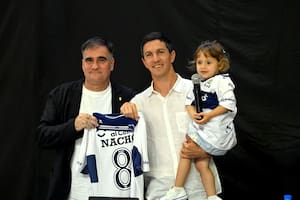 La emoción de Nacho Fernández en su presentación como jugador de Gimnasia y el tierno video de su hija
