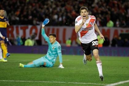 Nacho Fernández marcó el segundo tanto de River