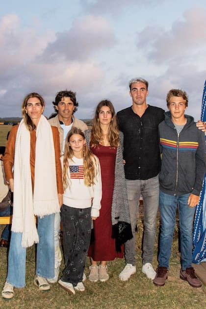 Nacho Figueras participó en uno de los equipos y estuvo rodeado por su mujer, Delfina Blaquier y sus hijos Alba, Aurora, Hilario y Artemio.