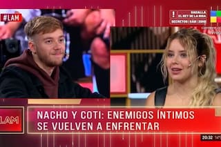 Nacho fue a LAM, se enfrentó a Coti y no pudieron aguantar la risa al recordar un cruce en la casa
