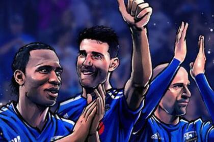 Nacho y Drogba, en una caricatura del sitio oficial de Montreal