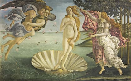 Nacimiento de Venus, Sandro Botticelli, circa 1485