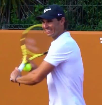 Nadal estaba inaugurando su academia en Acapulco (Foto: @agustinneglia)