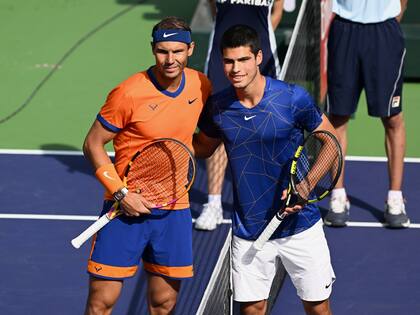 Nadal y Alcaraz se enfrentaron por segunda vez el 19 de marzo pasado, en las semifinales de Indian Wells: ganó Rafa por 6-4, 4-6 y 6-3. 