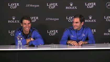 Nadal y Federer, una respuesta entre risas