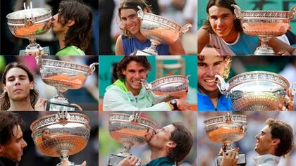 Nadal y sus 9 Roland Garros