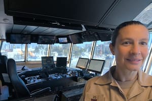 Nadia Cerino es una de las investigadoras que forma parte de la investigación en Mar del Plata (Foto: Prefectura Naval Argentina)