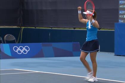 Podoroska Celebra la segunda victoria en Tokio 2020