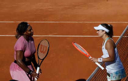 Nadia Podoroska venció a Serena Williams en el Foro Itálico de Roma, en mayo de 2021
