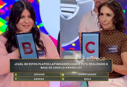 Nadia y Sandra, finalistas de Los 8 escalones de los 3 millones (Foto: Captura eltrece)