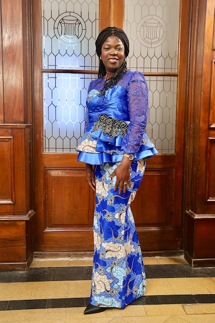 Nadine Muadi, esposa del embajador de Congo