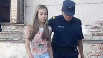 Nahir, cuando fue apresada por el asesinato de Fernando