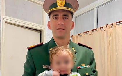 Nahuel Gallo, en una imagen que difundió Gendarmería Nacional