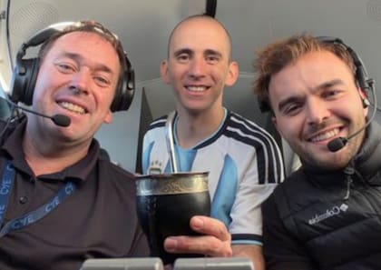 Nahuel Gallo en viaje hacia la Argentina