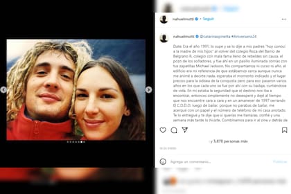 Nahuel Mutti contó cómo nació su relación con Catarina (Foto Instagram @nahuelmutti)