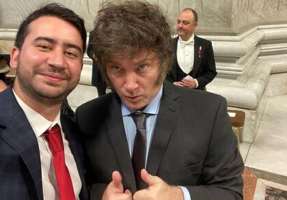 Nahuel Sotelo y Javier Milei