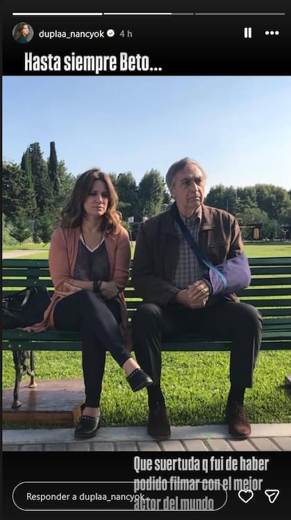 Nancy Dupláa también homenajeó a Luis Brandoni: "Más grande, imposible", escribió