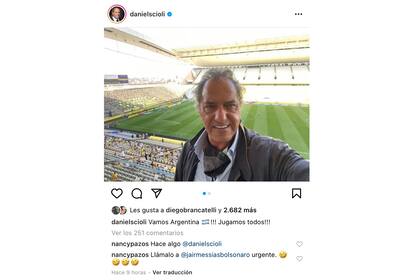 Nancy Pasos y su pedido a Daniel Scioli por el partido de la Selección argentina