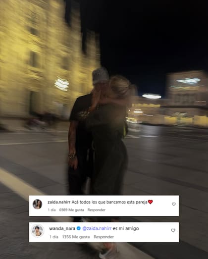 Nara aclaró que con L-Gante solo son "amigos" (Foto: Instagram @wanda_nara)
