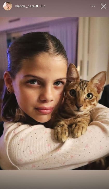 Nara también subió una foto de su hija Francesca, fruto de su relación con Icardi (Foto: Instagram @wanda_nara)