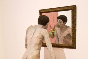 Narciso de Mataderos (1984), de Pablo Suárez, obra adquirida por Helft y cedida al Malba para la muestra Narciso plebeyo
