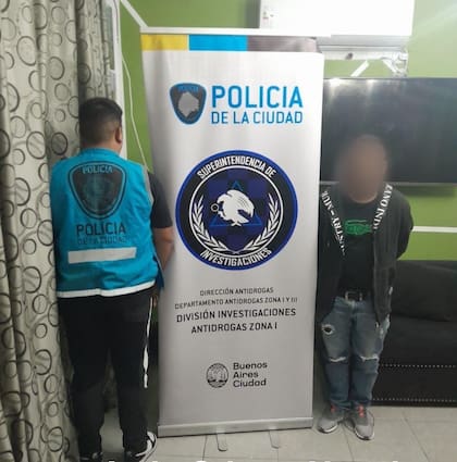 Narco detenido en el barrio Rodrigo Bueno, de Puerto Madero