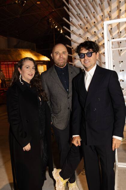 Narda Lepes, Germán Martitegui y Wally Diamante.