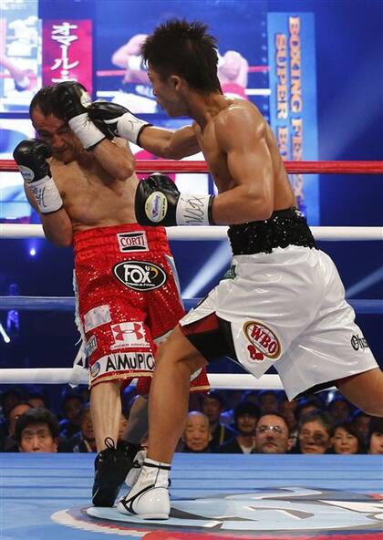 El argentino Omar Narváez tuvo ante Inoue la derrota más dura de su carrera