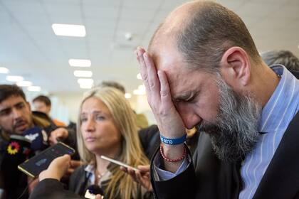 Natacha Romano y Mauricio Cardello abogados de la denunciante, después de la declaración de los jugadores franceses