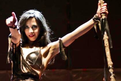 Natalia, cuando daba clases de baile.