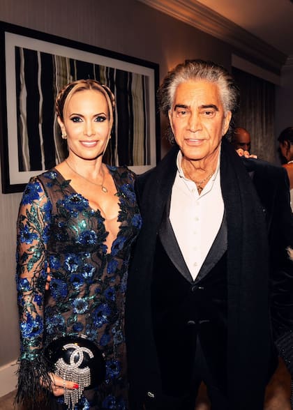 Natalia Denegri y El Puma Rodríguez en los Martín Fierro Latino