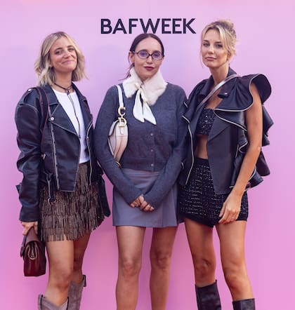 Natalia Simon, Lucía Nini y la diseñadora María José Silvestri