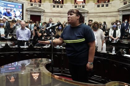 Natalia Zaracho, del Frente Patria Grande de Grabois y parte de Unión por la Patria en Diputados