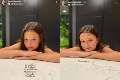 Natalie Weber compartió el minuto a minuto de la comunión de Mía, su hija mayor
