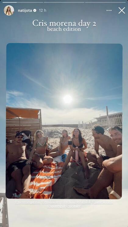 Nati Jota también compartió una foto del encuentro de los ex Casi Ángeles (Foto: Instagram @natijota)