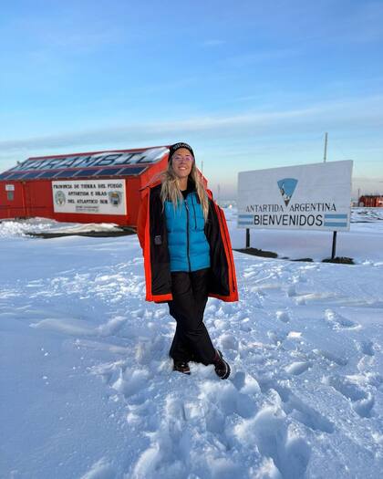 Nati Jota viajó a la Antártida para realizar una cobertura periodística