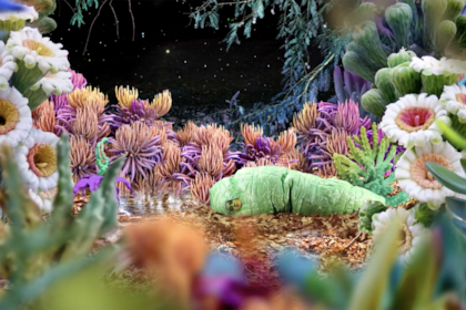 Naturaleza y tecnología serán dos temas de exposiciones en el Moderno, como en esta obra de Flavia Da Rin, el video "La epopeya de la crisálida"