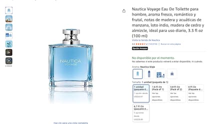 Nautica Voyage Eau De Toilette fusiona notas de madera y acuáticas de manzana, loto indio, madera de cedro y almizcle