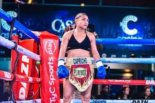 Nazarena "Capricho" Romero se enmarañó ante una mexicana y perdió el título AMB