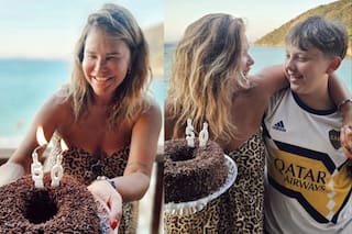 Nazarena Vélez celebró sus 50 años en una paradisíaca playa de Brasil junto a su familia